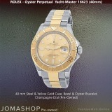 Steel & Yellow Gold Champagne Dial Rolex Yacht Master 16623, Pre-Owned