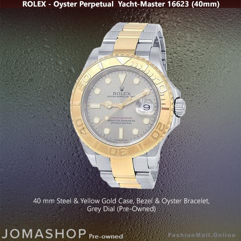 Steel & Yellow Gold Rolex Yacht Master 16623, Pre-Owned