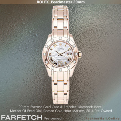 Rolex Pearlmaster 29mm Everose Gold Mother Of Pearl Dial -Pre-Owned