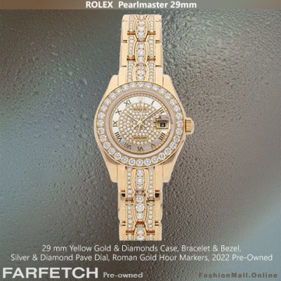 Rolex Pearlmaster 29mm Yellow Gold & Diamonds All Over -Pre-Owned