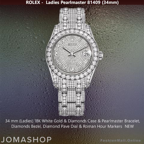 Ladies Rolex Pearlmaster White Gold & Diamonds – NEW