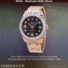 Rolex Pearlmaster Everose Gold Diamonds Bezel Black Dial -NEW