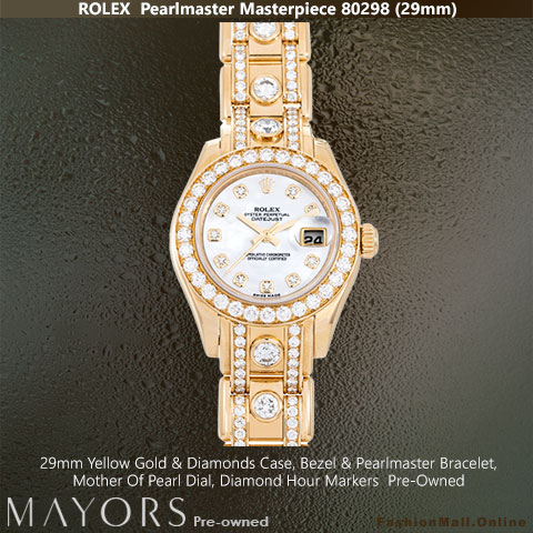 Rolex Pearlmaster Masterpiece Yellow Gold & Diamonds -Pre-Owned