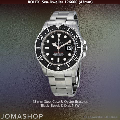 Rolex Sea-Dweller 126600 Steel Black Dial 43mm – NEW