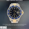 Rolex Submariner 16613T Steel Yellow Gold Blue Bezel  Black Dial, Pre-Owned