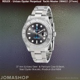 Unisex Rolex Yacht Master 268622 Steel & Platinum Rhodium Dial, NEW