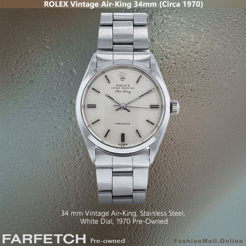Rolex Vintage Air King Stainless Steel White Dial – Pre Owned