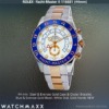 Rolex Yacht Master II Stainless Steel & Rose Gold Blue Bezel White Dial 116681, NEW