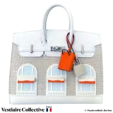 HERMES Birkin Faubourg 20 Sellier Neige, Never Used