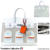 HERMES Birkin Faubourg 20 Sellier Neige, Never Used