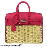 Hermes Birkin 25 Framboise Swift Osier Wicker, New Open Box