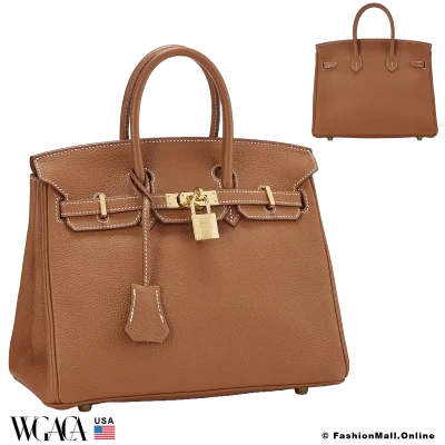 Hermes Birkin 25 Gold Togo, Pre-Owned