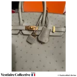 Hermes Birkin 25 Grey Ostrich, New Open Box