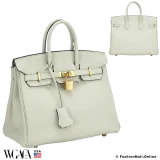 Hermes Birkin 25 Gris Neve Togo, Like New