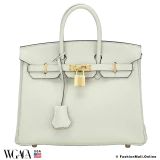 Hermes Birkin 25 Gris Neve Togo, Like New