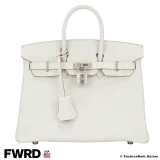 HERMES Birkin 25 Gris Perle, Pre-owned, Like New