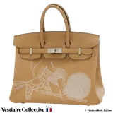 Hermes Birkin 25 In and Out Biscuit, Pre-Owned In Excellent Condition