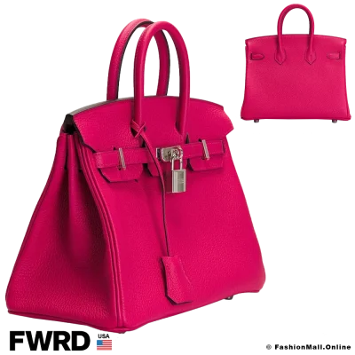 HERMES Birkin  25 Rose Mexico Togo, Pre-owned Like New