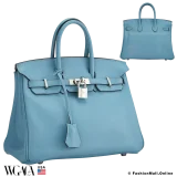 Hermes Birkin 25 Turquoise Swift, Pre-owned