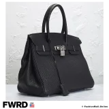 HERMES Birkin 30 Black Togo Leather, in Good Condition.