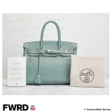 HERMES Birkin 30 Ciel Togo, in Excellent Condition.