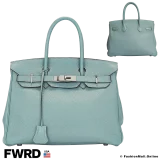 HERMES Birkin 30 Ciel Togo, in Excellent Condition.