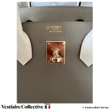 Hermes Birkin 30 Hss (Horse shoe) Etoupe  & Craie Epsom, New Open Box