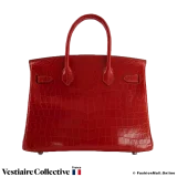 Hermes Birkin 30 Braise (Red) Niloticus Crocodile, Pre-owned, in Very Good Condition