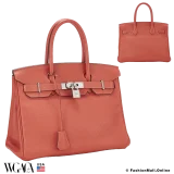 Hermes Birkin 30 Rose Jaipur Clemence, Pre-owned