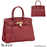 Hermes Birkin 30 Rouge Grenat Epsom, Pre-owned