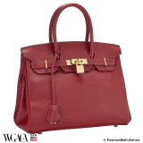 Hermes Birkin 30 Rouge Grenat Epsom, Pre-owned