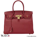 Hermes Birkin 30 Rouge Grenat Epsom, Pre-owned