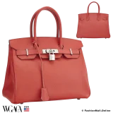 Hermes Birkin 30 Rouge Tomate (Red) Epsom, Pre-owned