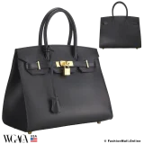 Hermes Birkin 30 Black Box Calf, Pre-owned