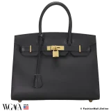 Hermes Birkin 30 Black Box Calf, Pre-owned