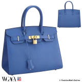 Hermes Birkin 30 Bleu France Epsom, Pre-owned