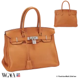 Hermes Birkin Orange (Toffee) Clemence, Pre-owned