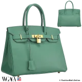 Hermes Birkin 30 Vert Vertigo Epsom, Pre-owned