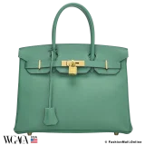 Hermes Birkin 30 Vert Vertigo Epsom, Pre-owned