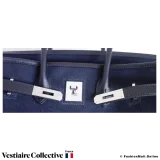 Hermes Cargo Birkin 35 Bleu Marine Swift and Toile Goeland, Pre-owned, in Excellent condition