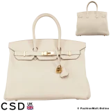 Hermes Birkin 35 Craie Togo, Pre-owned