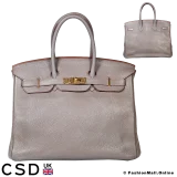 Hermes Birkin 35 Etain Togo, Pre-owned