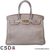 Hermes Birkin 35 Etain Togo, Pre-owned