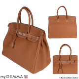 HERMES Birkin 35 Gold Togo, Pre-owned