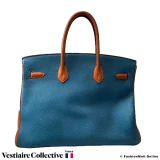 Hermes Birkin 35 Green, Blue and Orange, Pre-owned