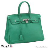 Hermes Birkin 35 Menthe (Green) Clemence, Pre-owned