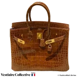 Hermes Birkin 35 Miel Crocodile, Pre-Owned, in Very Good condition, seller from Germany