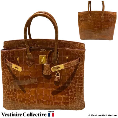 Hermes Birkin 35 Miel Crocodile, Pre-Owned, in Very Good condition, seller from Germany