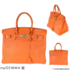 HERMES Birkin 35 Orange Togo, Pre-owned