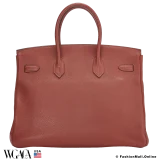 Hermes Birkin 35  Rouge Ventienne (Maroon) Clemence, Pre-owned